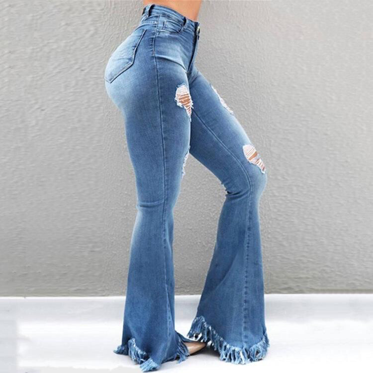 Blue Denim Disco Jeans.