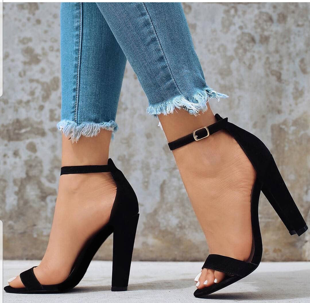 Sleek Black High-heels