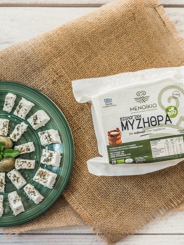 "BIO Mizithra", Bio-Weichkäse - "Menikio" aus Schaf- und Ziegenmolke (500 g)