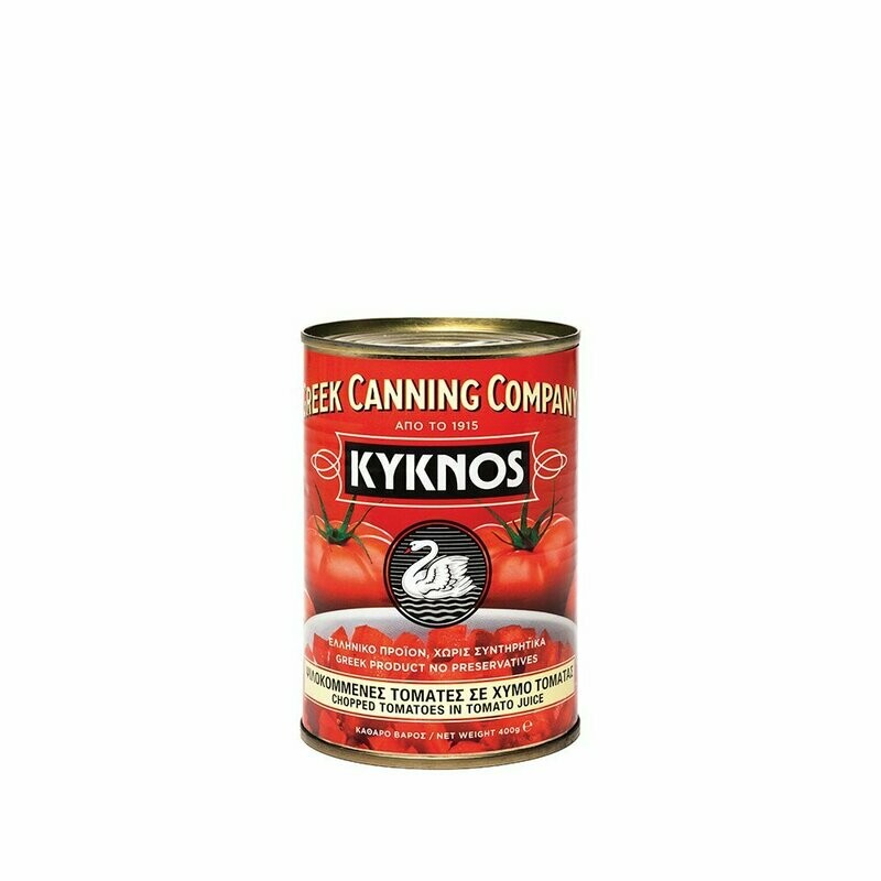 Pieces of tomato (400g) Kyknos - Peeled tomatoes in pieces