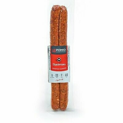 Traditionelle Landwurst mit leicht würzigem Geschmack (Bratwurst) aus Schweinefleisch. 400g Traditionelle Landwurst mit leicht würzigem Geschmack (Bratwurst) aus Schweinefleisch. 400g