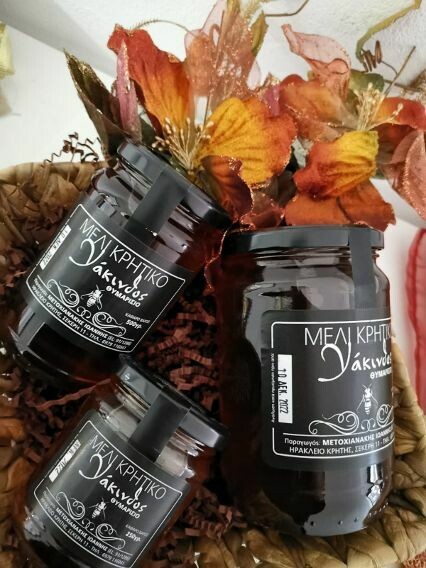 Originele Kretenzische tijmhoning - Kruidenhoning "Yakinthos" 500g pot