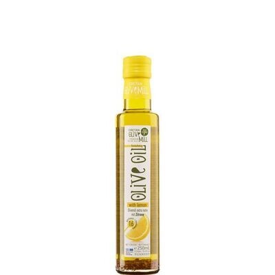 Natives Olivenöl Extra, natürlich gewürzt mit Zitrone (250 ml) - 