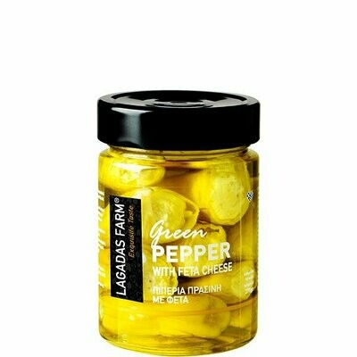Grüne Paprika (Peperoni) mit Käse - "Lagadas Farm" - 270g