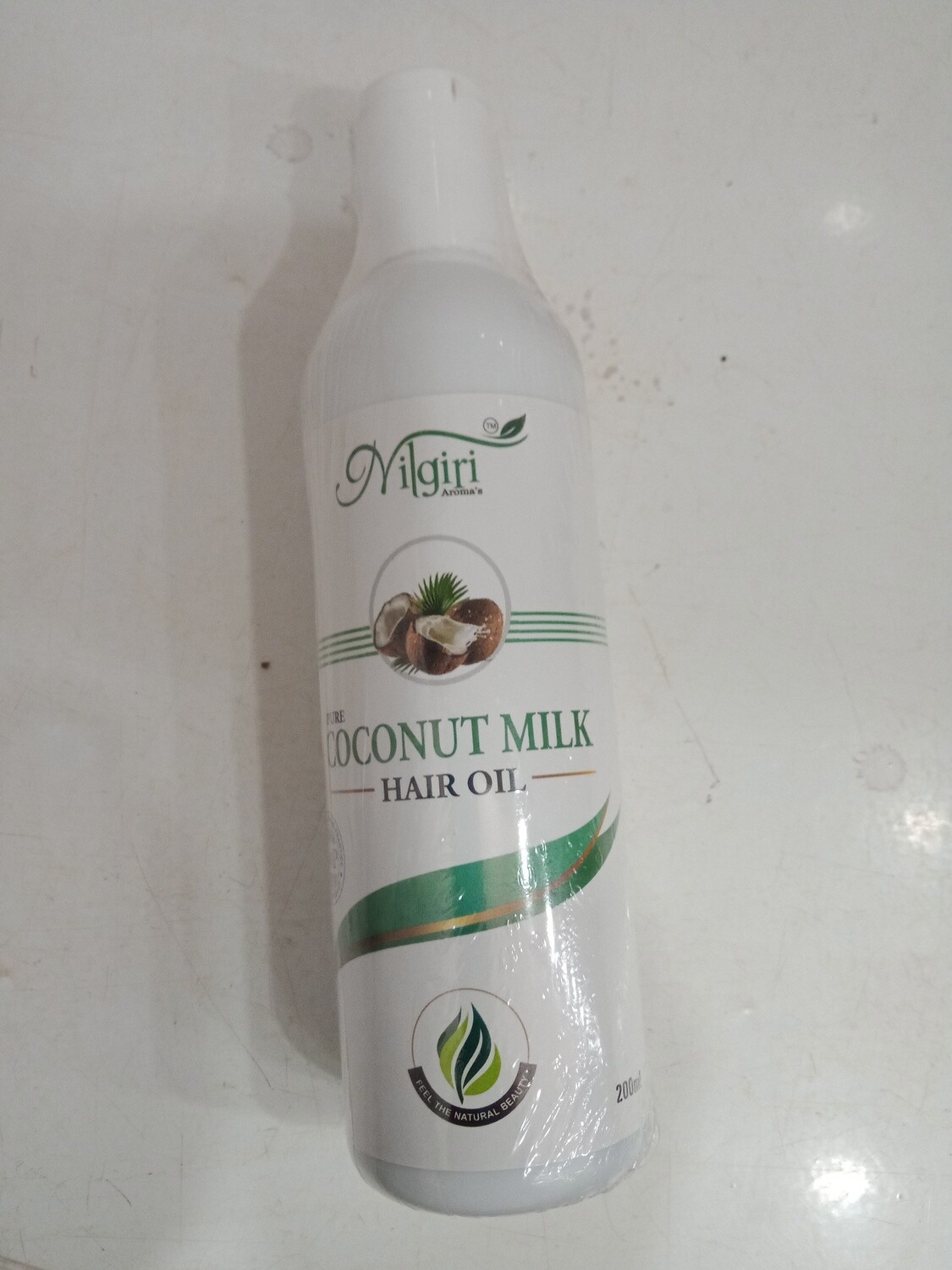 Coconut milk hair oil