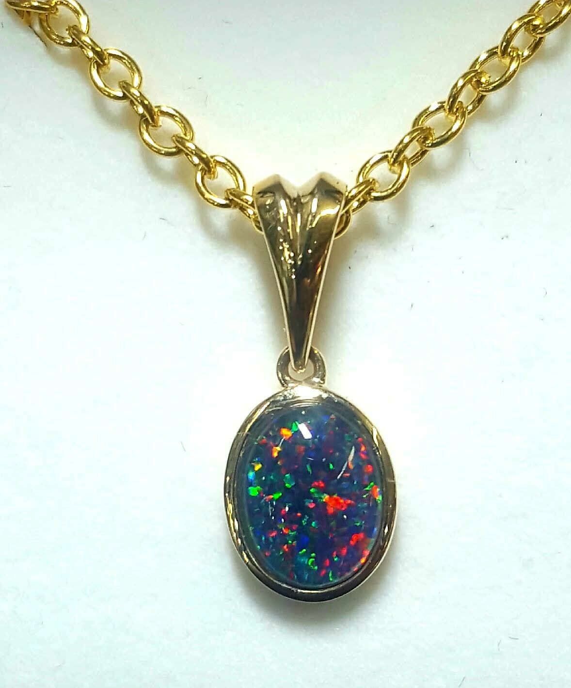 Black Opal pendant Black Opal pendant