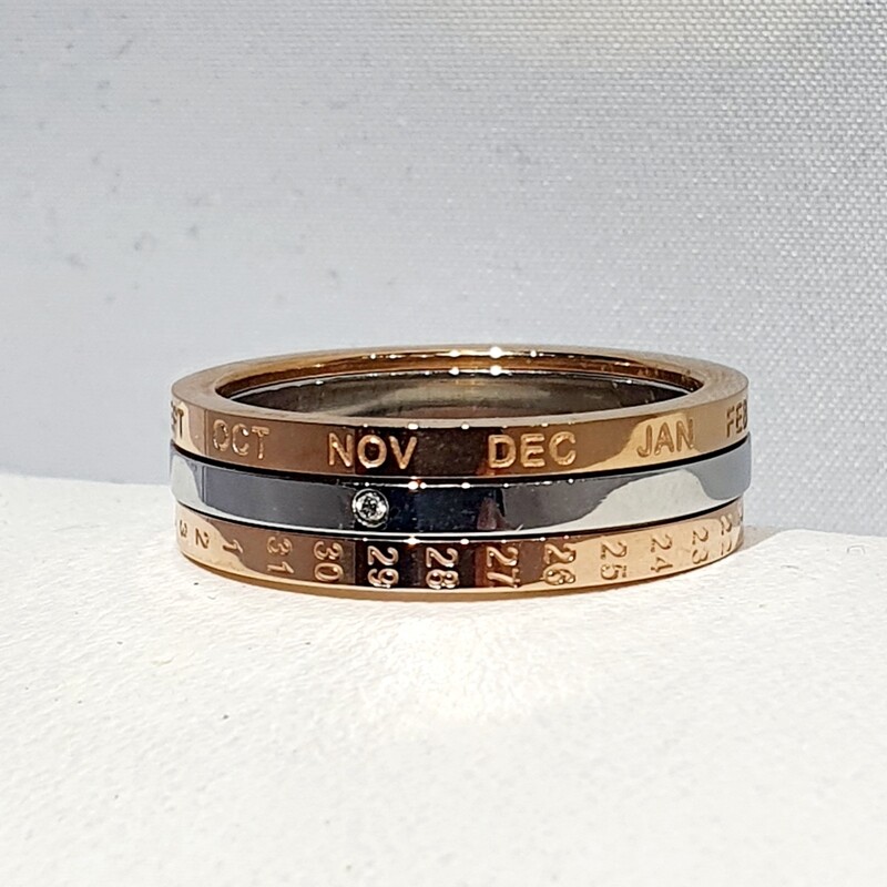 Stainless Calendar Ring