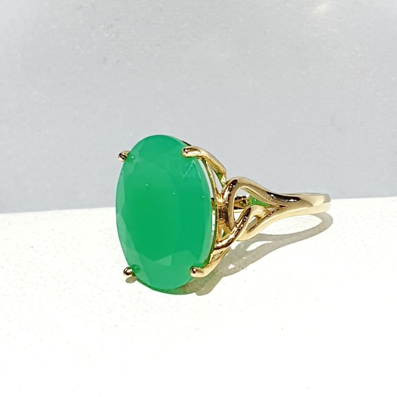 14kt Chrysoprase Ring