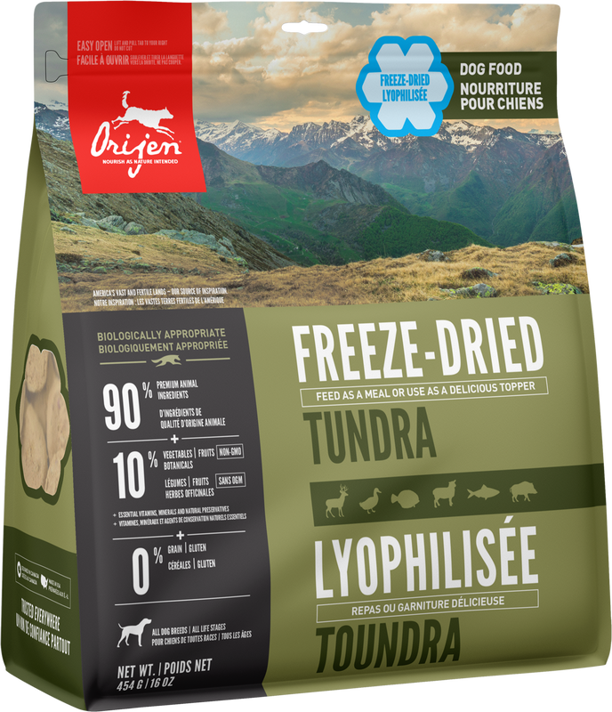 Orijen Dog Freeze-Dried Food Tundra