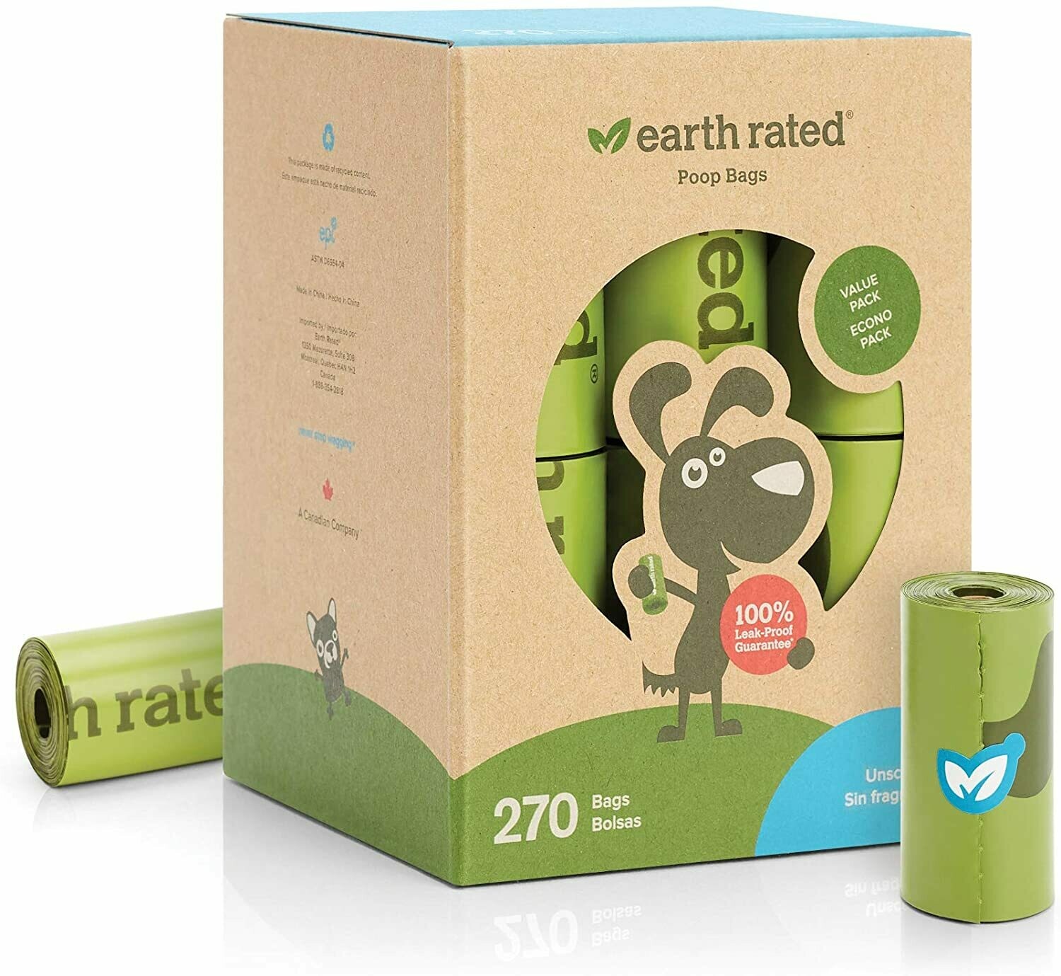 Earth Rated Poopbags 4 Roll 15 Ct. ECO GROUP INC