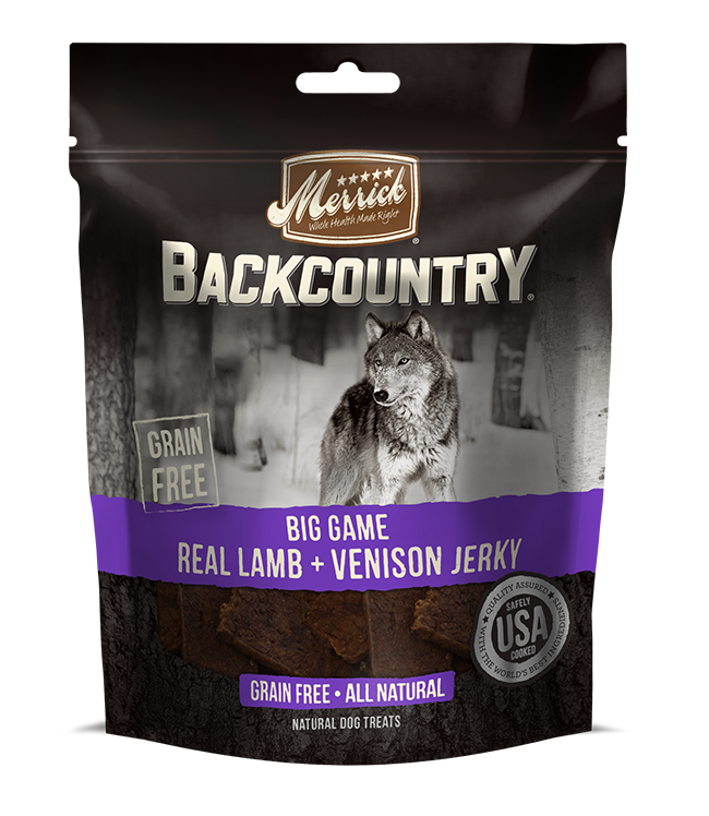 Merrick Backcountry Big Game Real Lamb + Venison Jerky