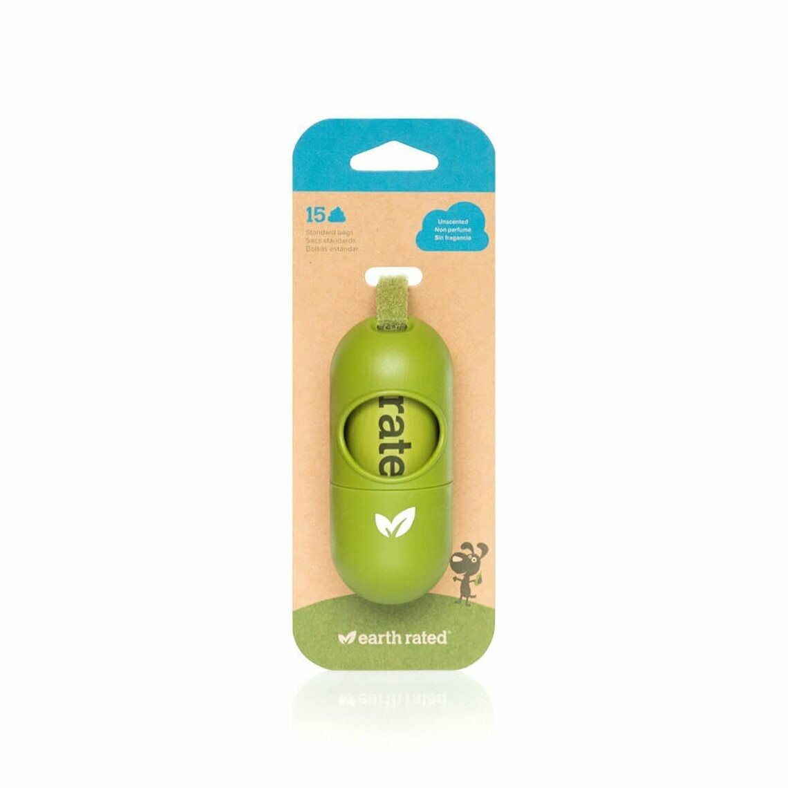 Earth Rated Poopbags Dispenser W/15 Unscented Bags