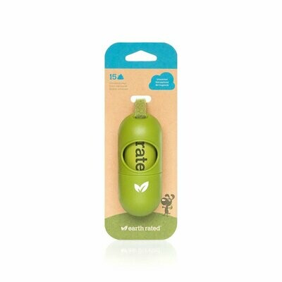 Earth Rated Poopbags Dispenser W/15 Unscented Bags