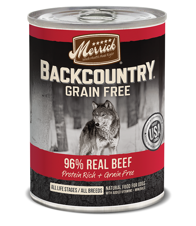 Merrick Backcountry 96% Real Beef Recipe Dog