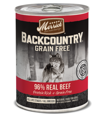 Merrick Backcountry 96% Real Beef Recipe Dog