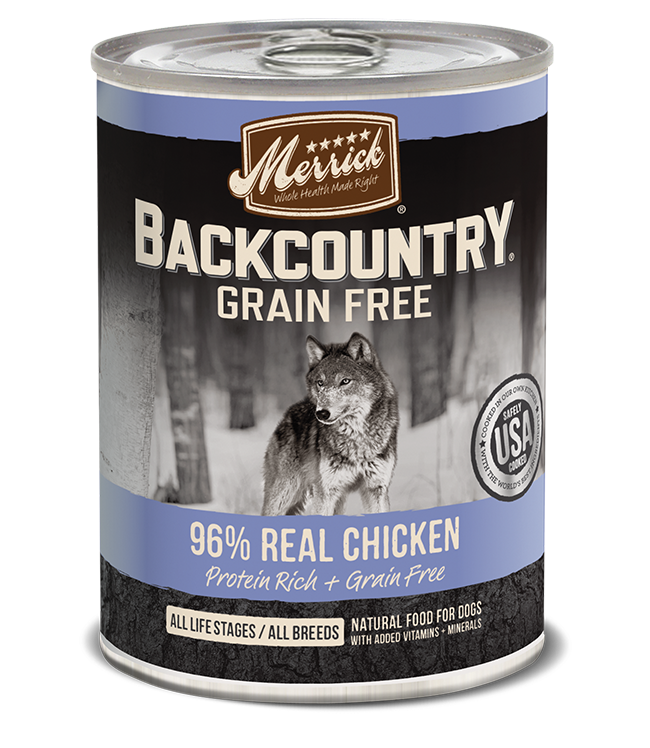 Merrick Backcountry 96% Real Chicken Recipe Dog