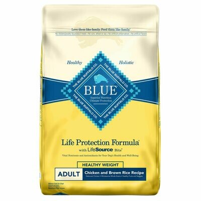 Blue Buffalo Healthy Weight Chicken/Brown Rice Dog