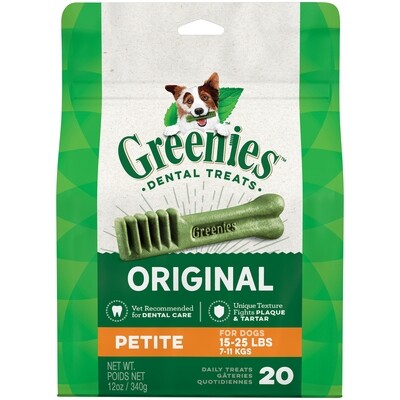 Greenies Treat Pack 12 oz. Petite 20 Count