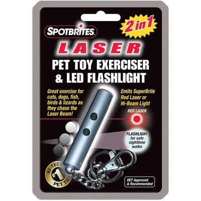 Spotbrites 2 In 1 Ethical Laser Pet Toy