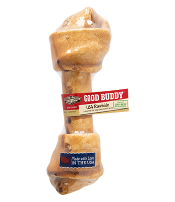 Castor & Pollux Good Buddy 8-9" USA Rawhide Bone with Natural Chicken Flavor