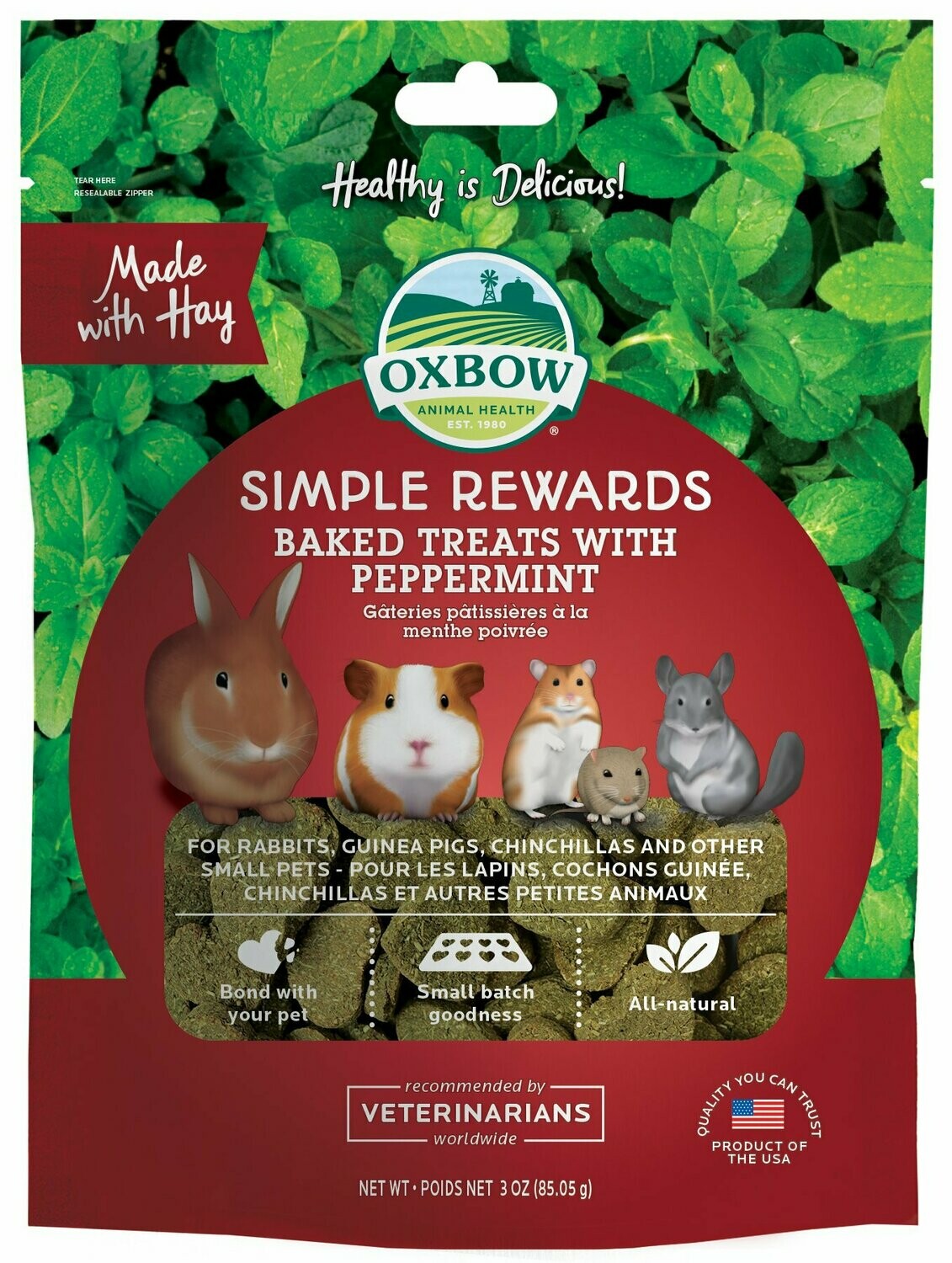 Oxbow Simple Reward Peppermint 3Oz