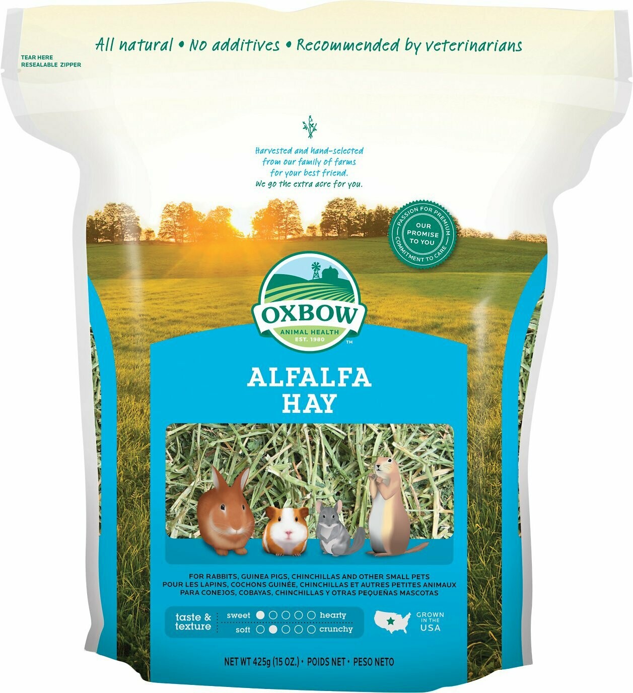 Oxbow Alfalfa Hay 15 Oz. Bag