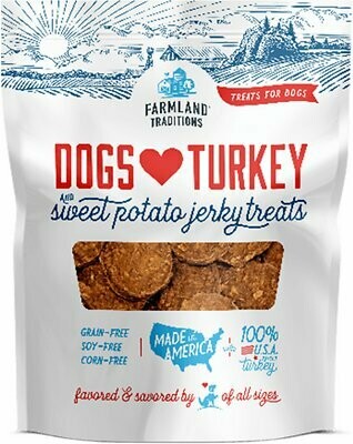 Farmland Traditions USA Dogs Love Turkey & Sweet Potato Jerky Dog Treats