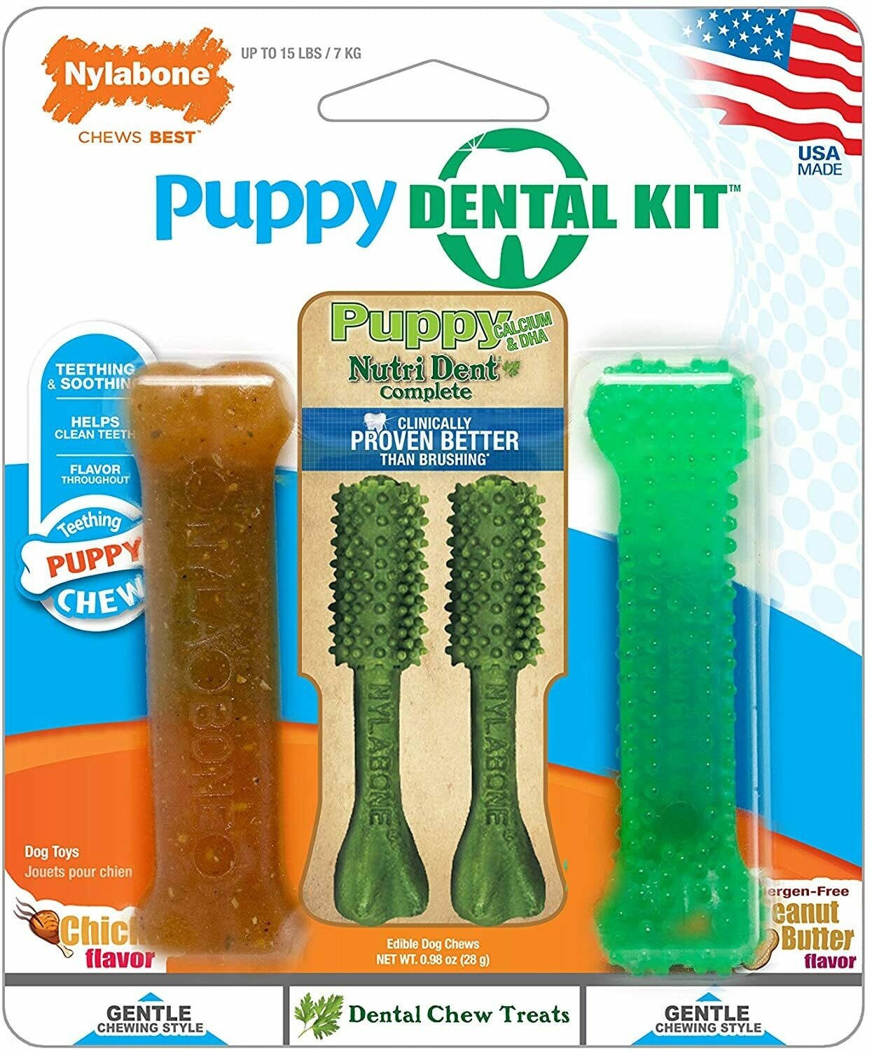 Nylabone Dental Pack Puppy toys 4pc