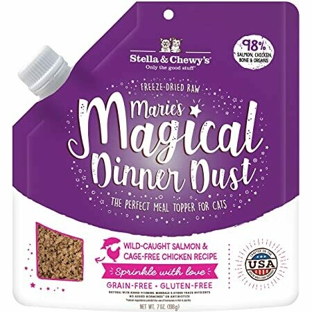 Stella And Chewy&#39;s Cat Freeze Dried Marie&#39;s Magical  Magical Dinner Dust Salmon 7 Ounces
