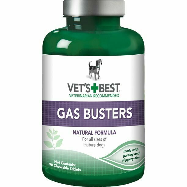 Vet&#39;s Best Gas Busters Dog Supplements | Gas, Bloating, Constipation Relief and Digestion Aid for
