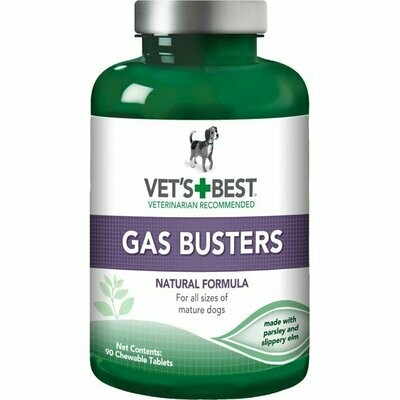 Vet's Best Gas Busters Dog Supplements | Gas, Bloating, Constipation Relief and Digestion Aid for