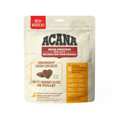 Acana Chicken Liver Small Treat 9oz Crunchy Biscuits