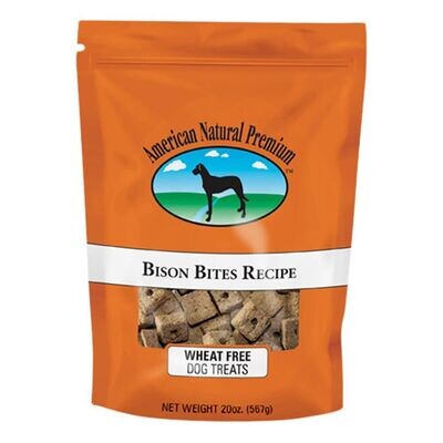 American Natural Premium Bison Bites Recipe Dog Treats, 20 Oz