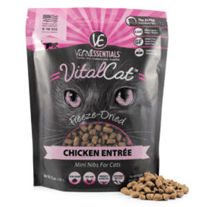 Vital Freeze Dried Classic Chicken Nibblets For Cats 12oz Bag
