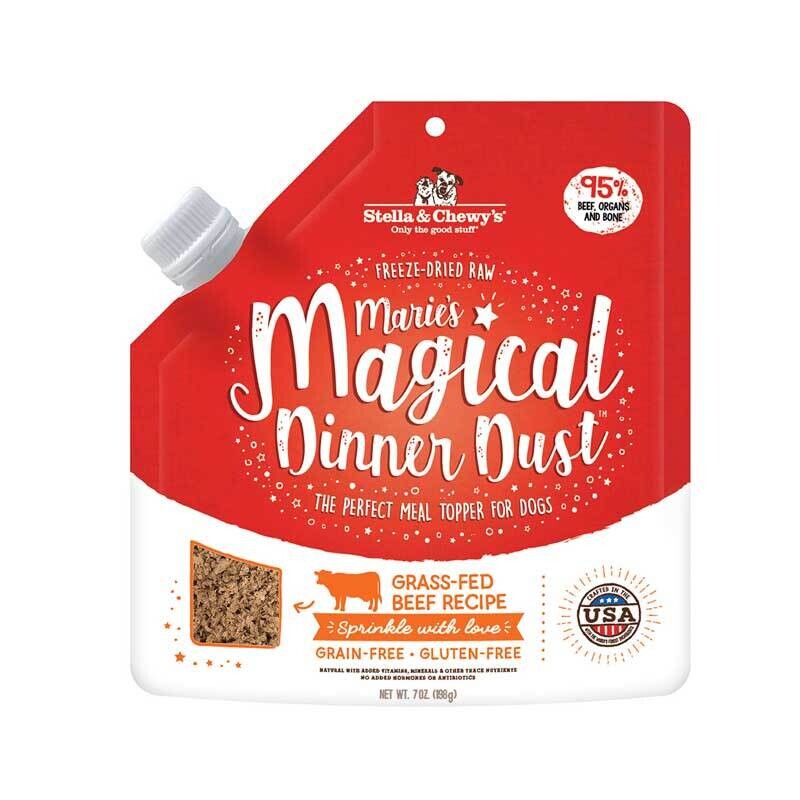Stella and Chewy&#39;s Dog Freeze Dried Marie&#39;s Magical Dinner Dust Beef 7 ounces 7OZ