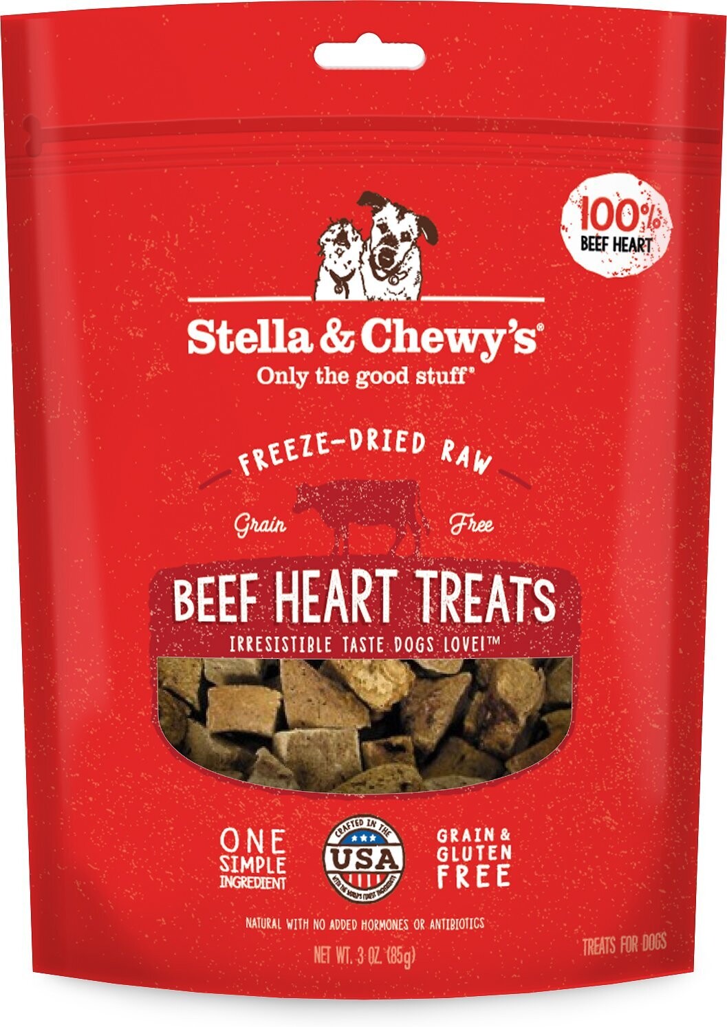 Stella &amp; Chewy&#39;s Freeze Dried Raw Beef Heart Treats- 3oz