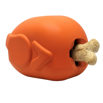 Sodapup Large Orange Roasted Turkey Dog Toy