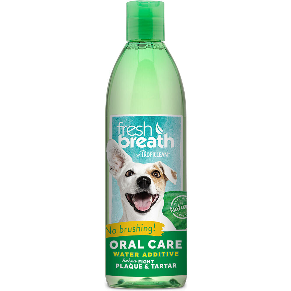 TropiClean Fresh Breath Oral Care Water Additive for Dogs 16 oz
