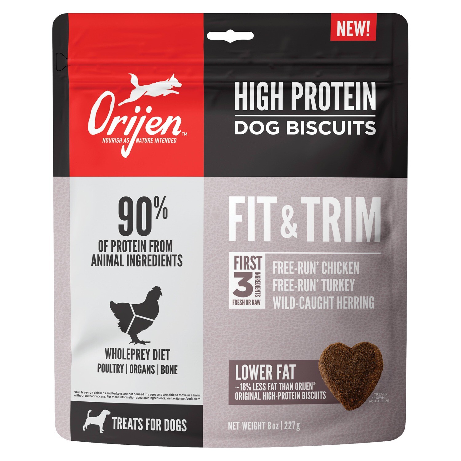 Orijen Fit &amp; Trim Biscuit Dog Treats 8 oz