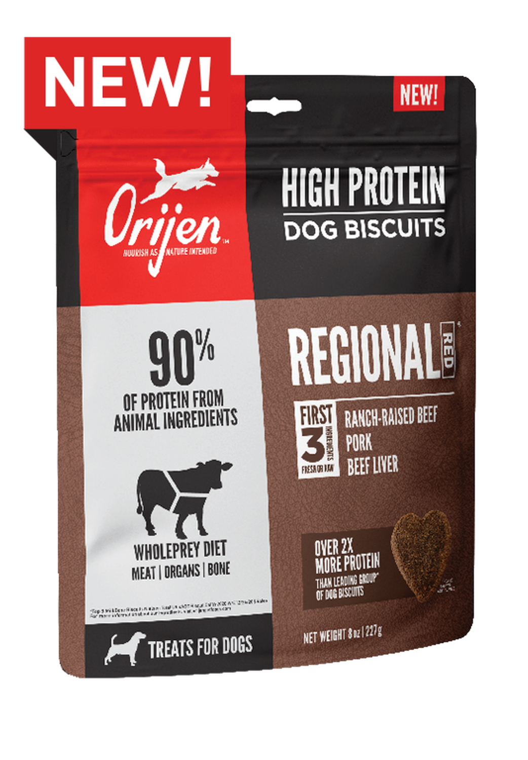 Orijen Regional Red Biscuit Dog Treats 8 oz