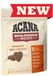 Acana Dog Turkey Liver Large Treat Crunchy Biscuits 9 oz