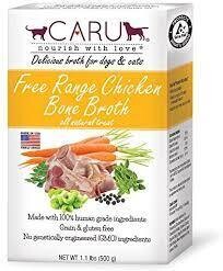 Caru Free Range Chicken Bone Broth for Dogs & Cats