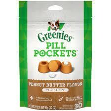Greenies Canine Pill Pockets Peanut Butter Tablet 3.2 oz