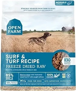 Open Farm Dog Freeze-Dried Morsels Surf & Turf 22 oz Open Farm Dog Freeze-Dried Morsels Surf & Turf 22 oz