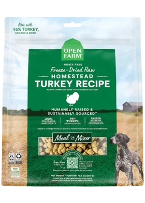 Open Farm Dog Freeze-Dried Morsels Homestead Turkey 22 oz