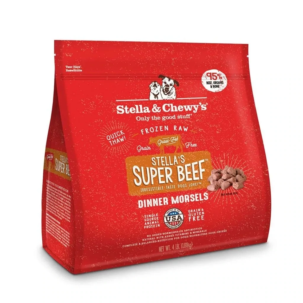 Stella &amp; Chewy&#39;s Dog Frozen Dinner Morsels Beef 4lb