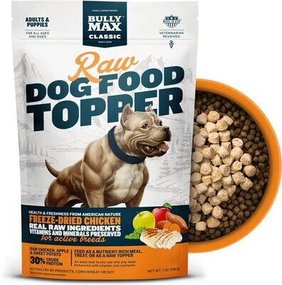 Bully Max High Protein Freeze-Dried Dog Food Toppers Chicken 5.3 oz
