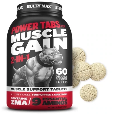 Bully Max Power Tabs for Muscle Gain 2-in-1 60ct
