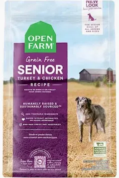 Open Farm Dog Grain Free Senior Turkey &amp; Chicken