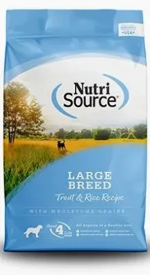 NutriSource Trout &amp; Rice Large Breed Dog 